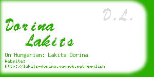 dorina lakits business card